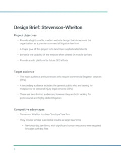 Design brief Screenshot