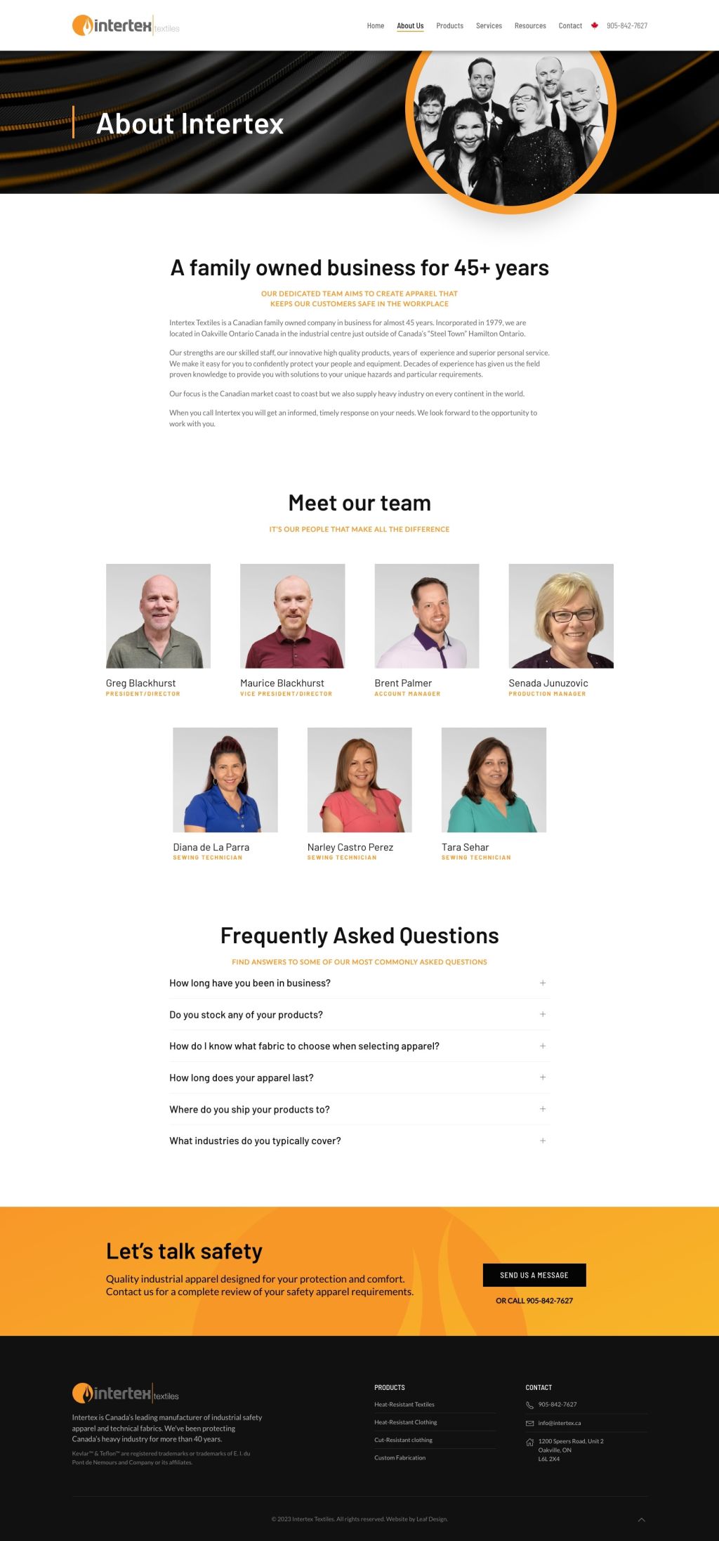 Screenshot of Aboutweb page